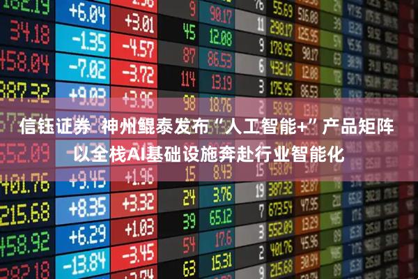 信钰证券  神州鲲泰发布“人工智能+”产品矩阵 以全栈AI基础设施奔赴行业智能化